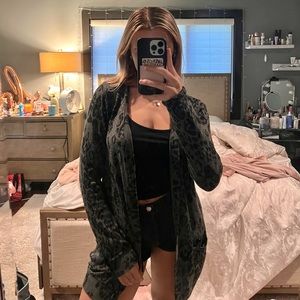 Mike & Chris DISCONTINUED Cheetah Print Cardigan